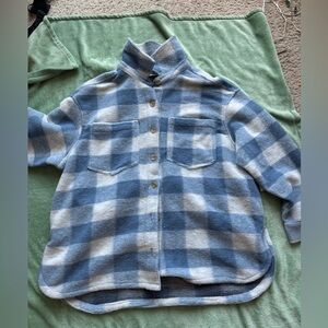 Sonoma Kids Blue and White Checkered Button Down Shirt